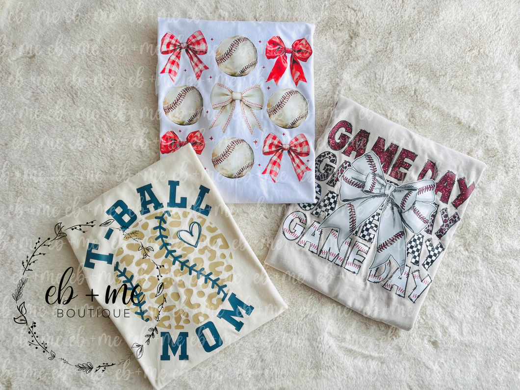 Bows + Baseball Tee